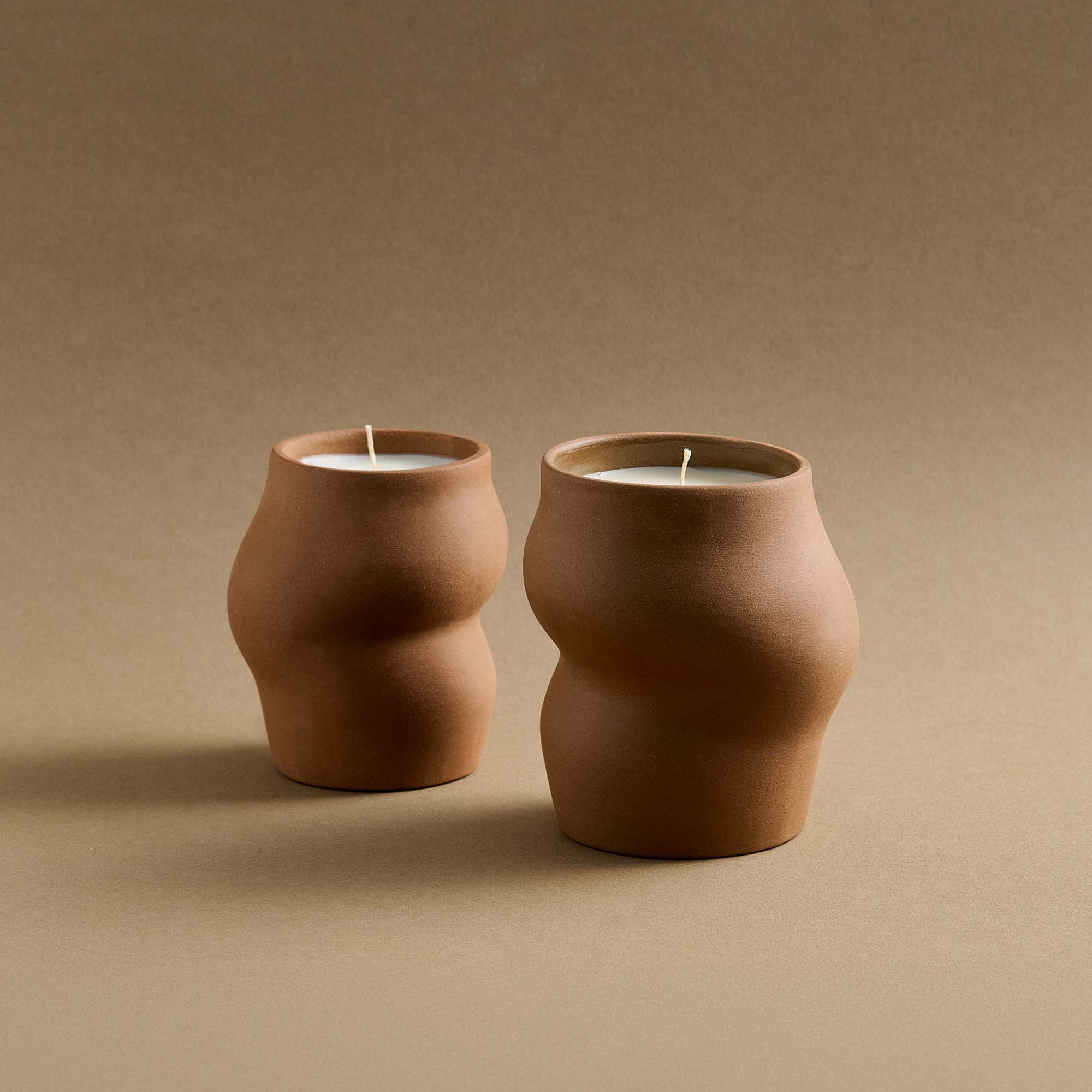 Ceramic Soy Wax Candle & Palo Santo Incense Burner Gift Set