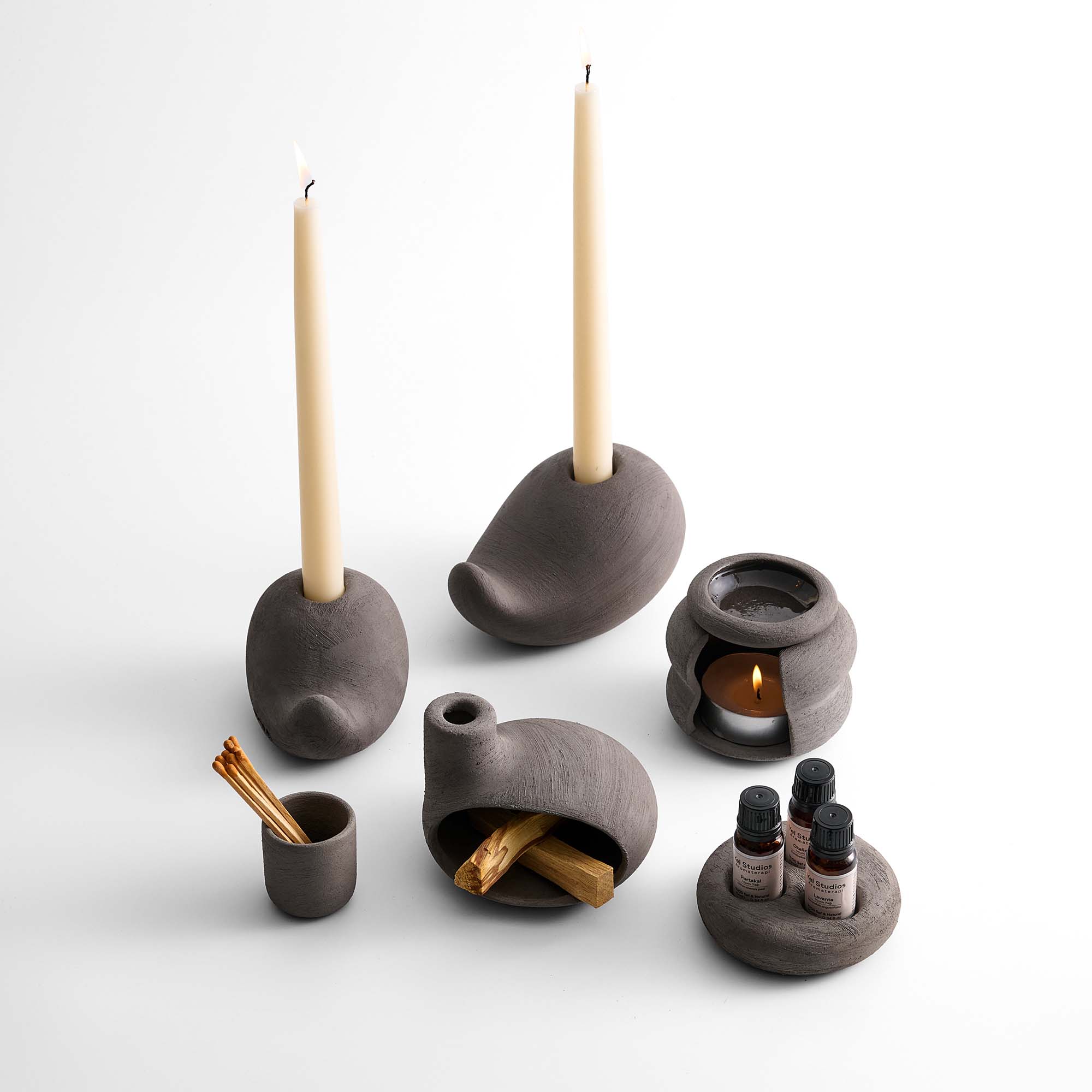 Aromatherapy Ritual Collection Set - Anthracite