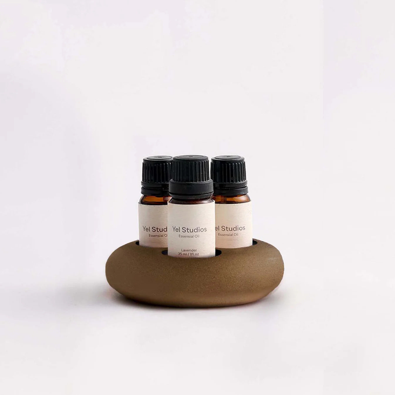 Handmade Stoneware Ceramic Essential Oil Stand & Organizer