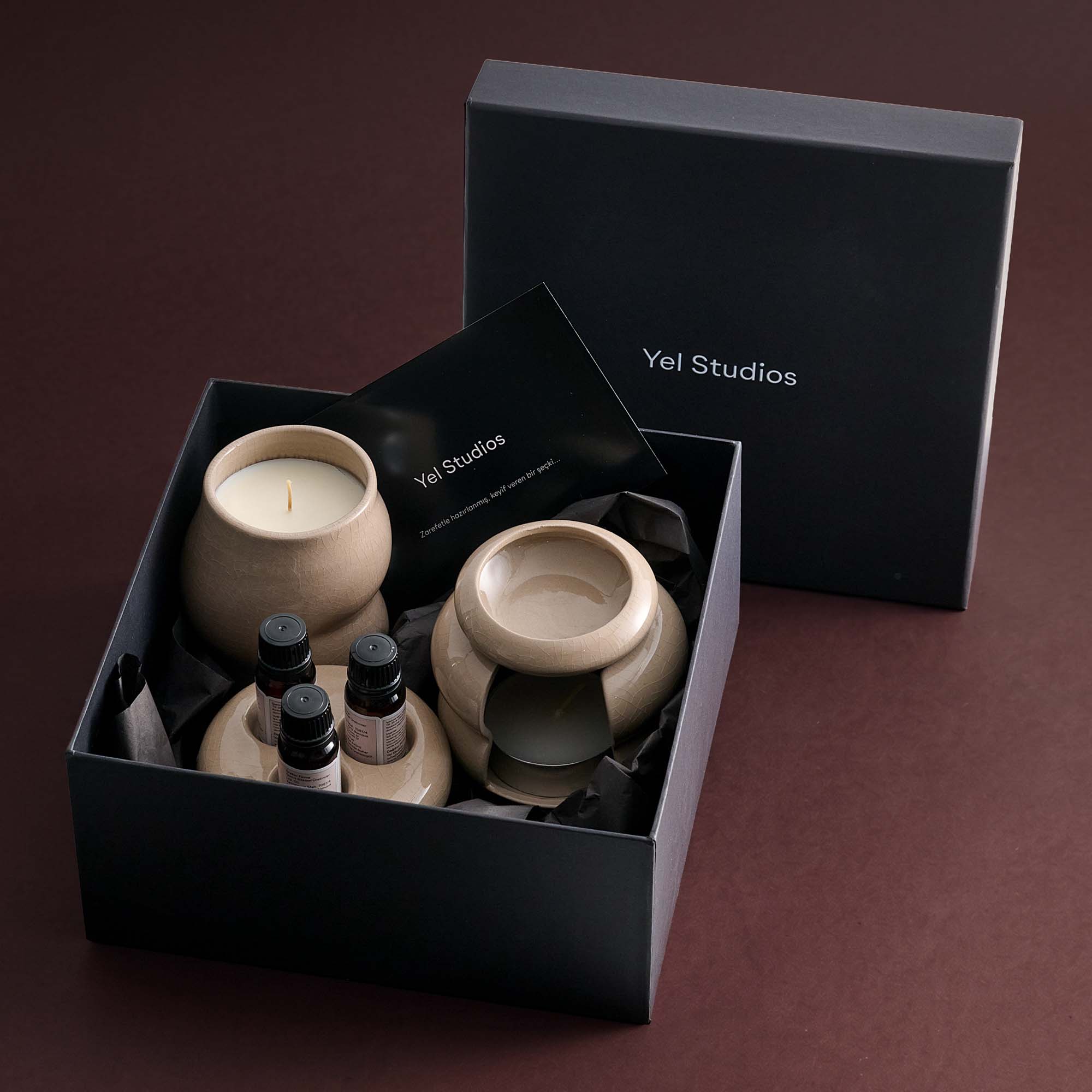 Aromatherapy Ritual Gift Set – Candle Holder & Oil Burner