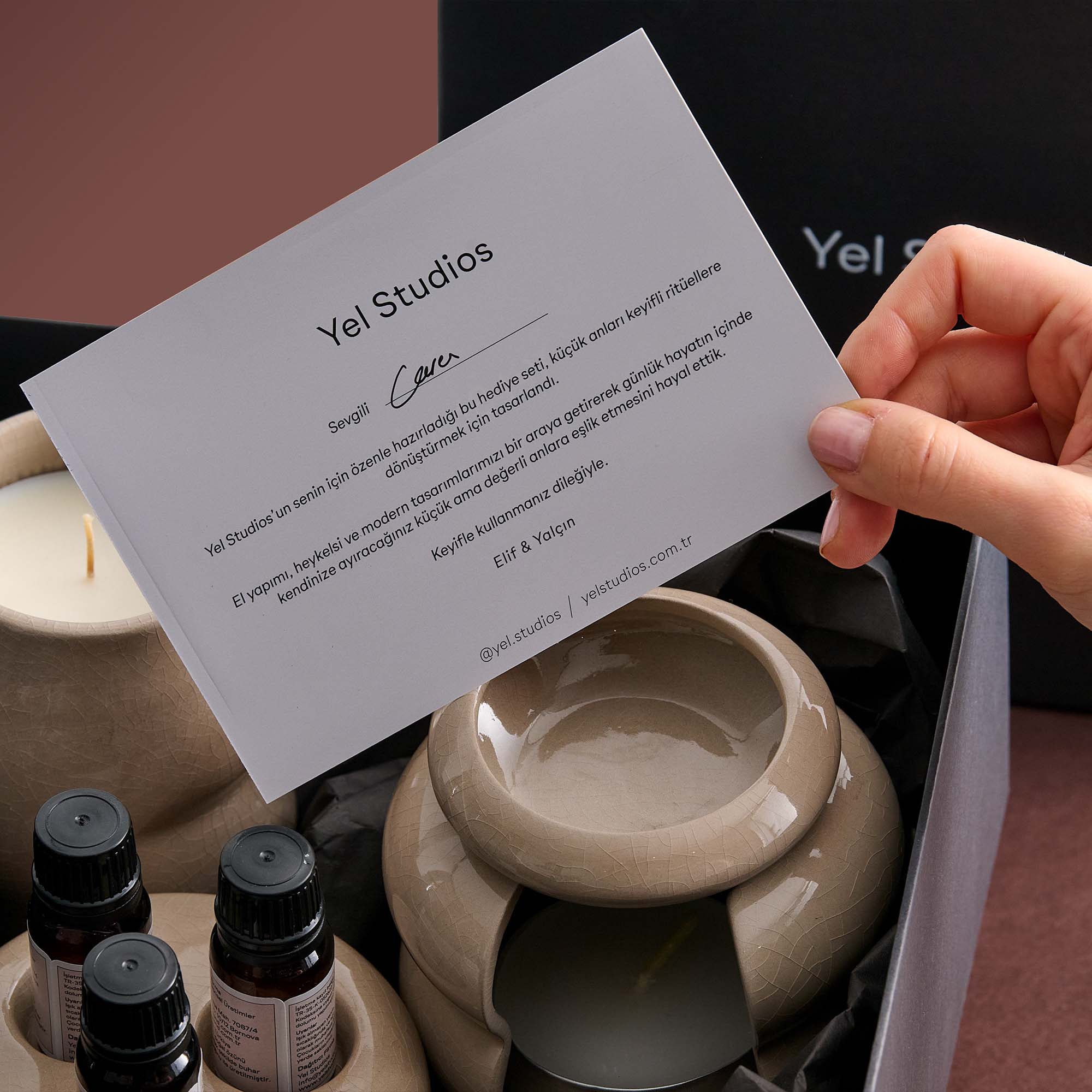 Aromatherapy Ritual Gift Set – Candle Holder & Oil Burner