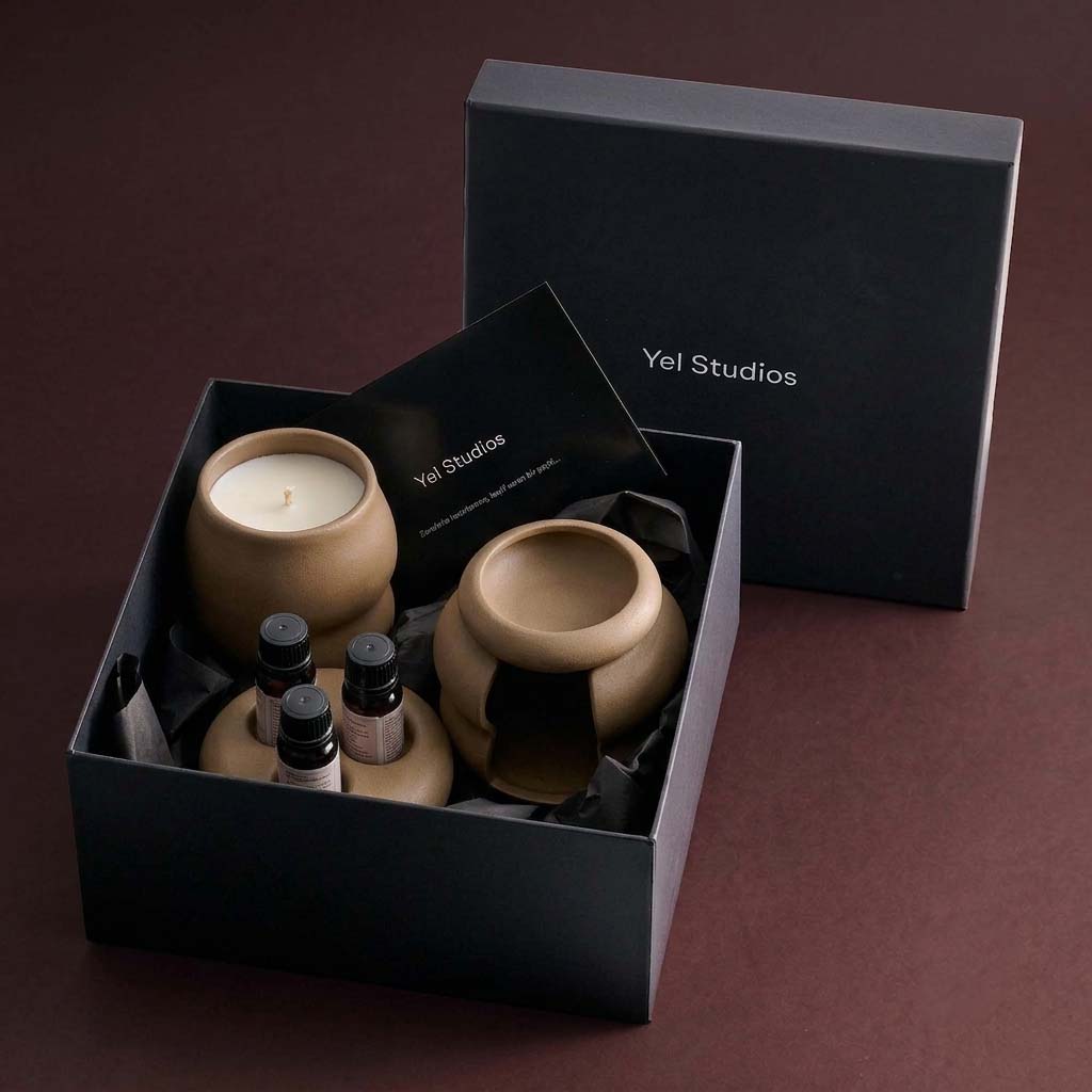 Aromatherapy Ritual Gift Set – Candle Holder & Oil Burner