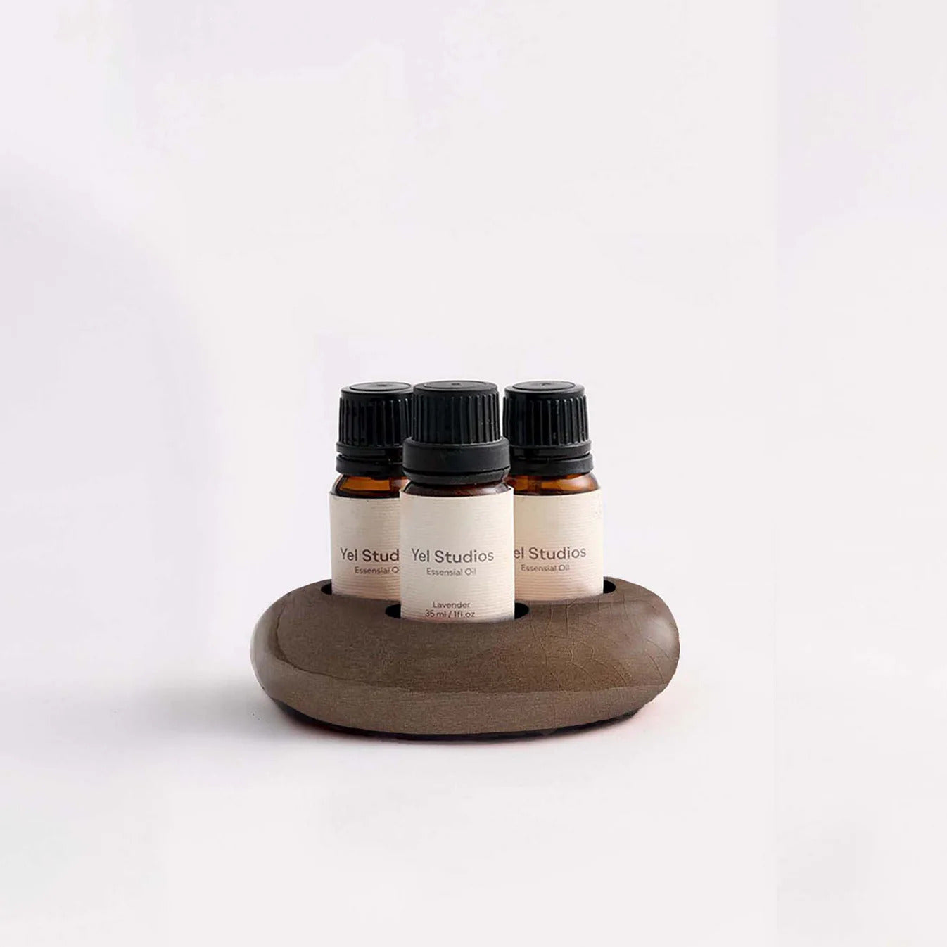 Handmade Stoneware Ceramic Essential Oil Stand & Organizer