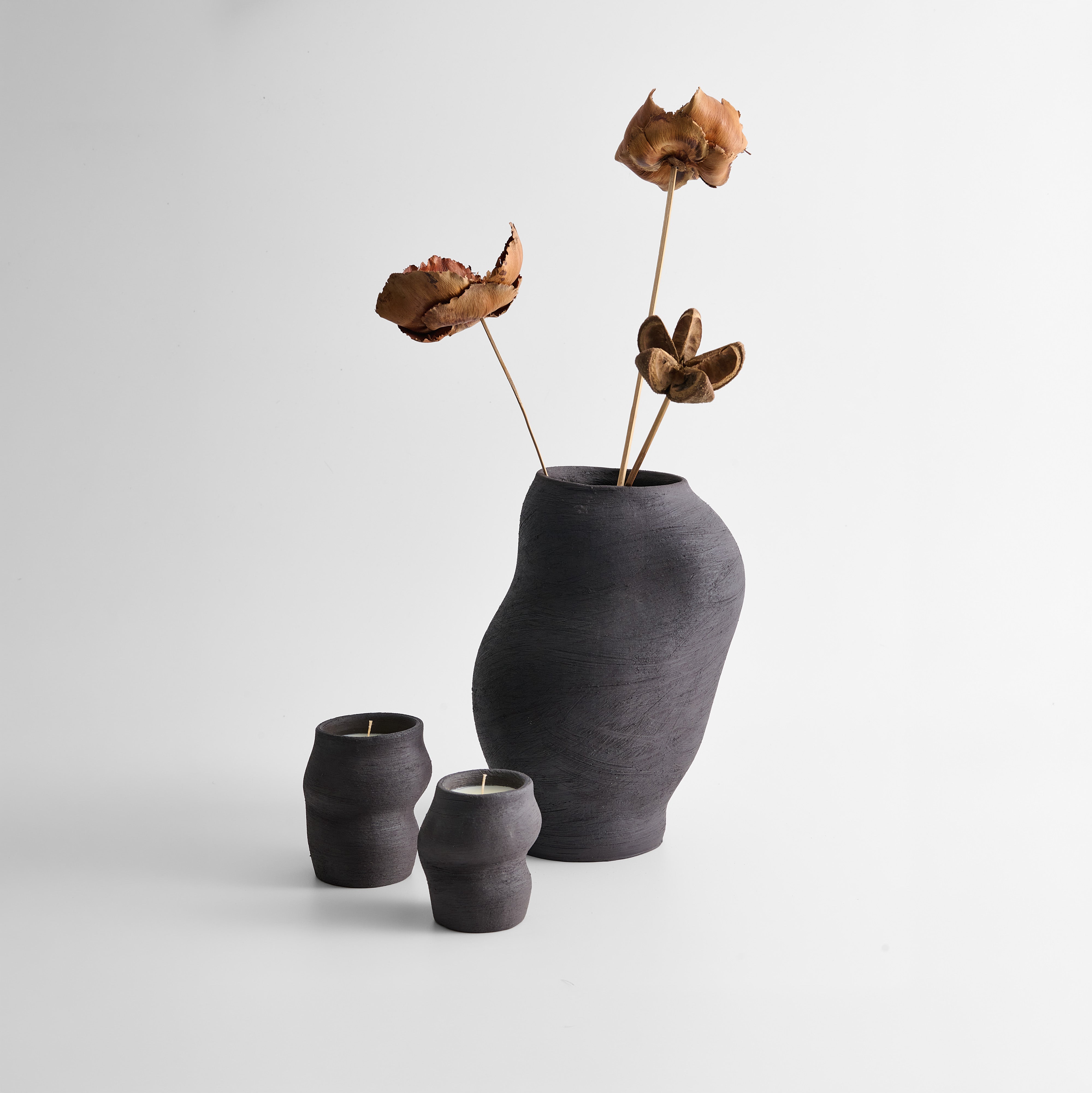 Soaura - Vase & Soa - Candle Set - Mink