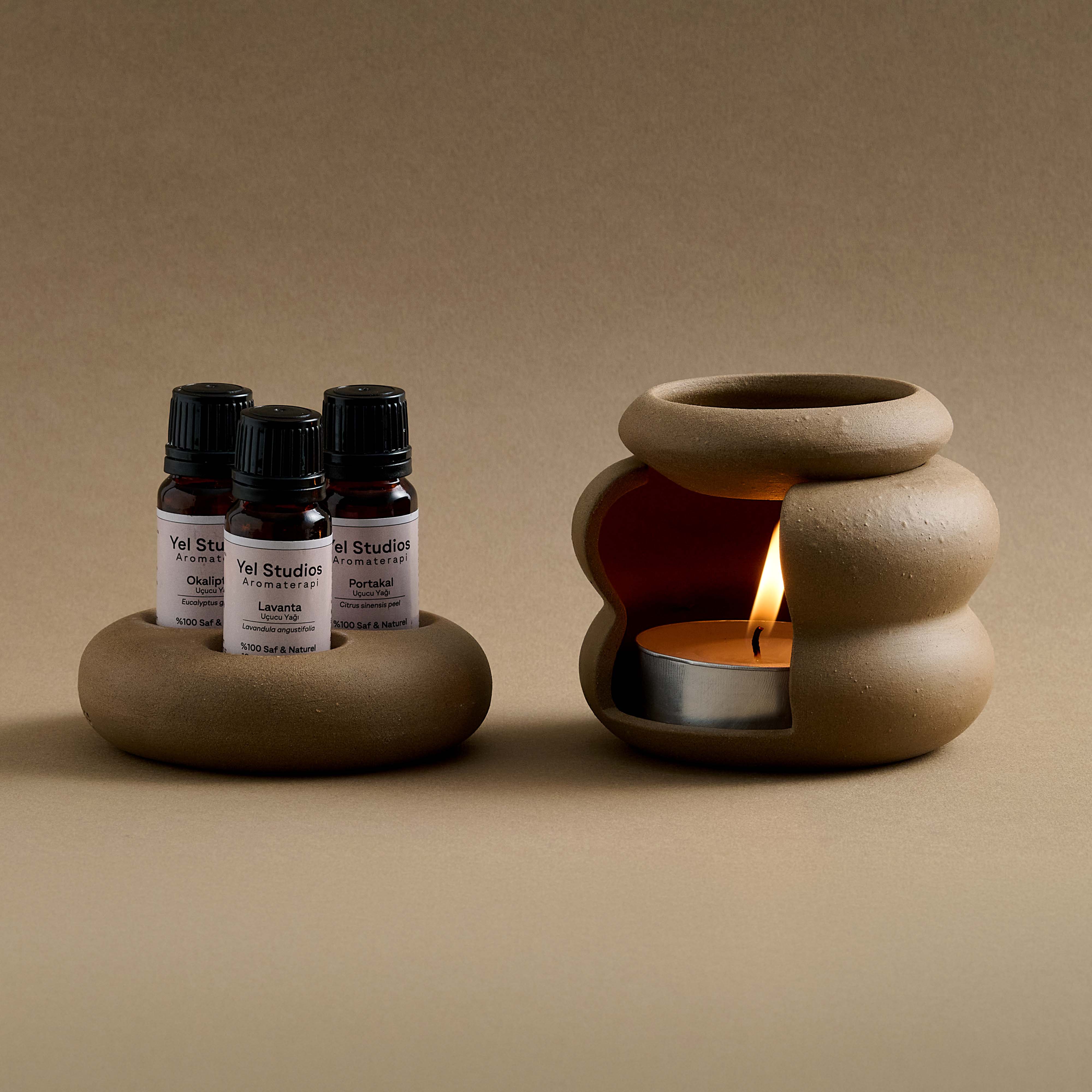 Aromatherapy Ritual Gift Set – Candle Holder & Oil Burner